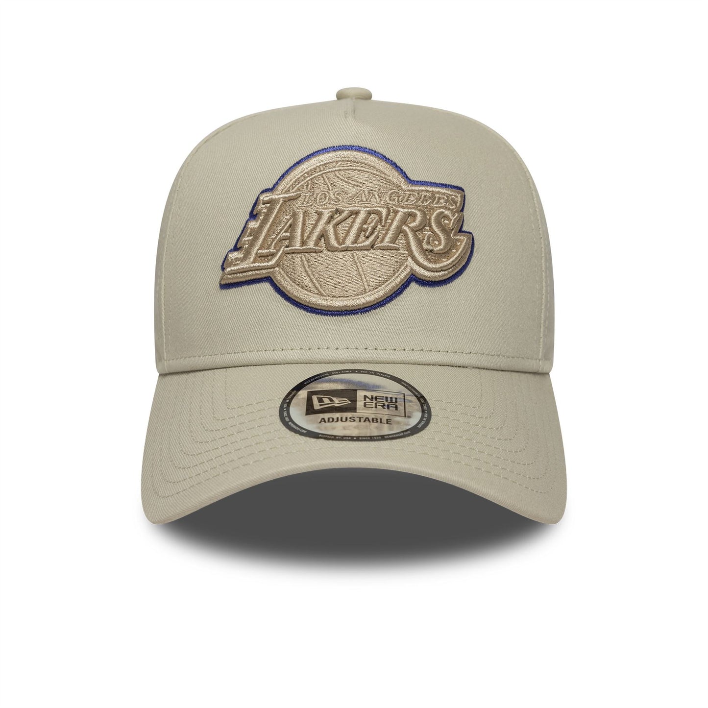 LA Lakers Team Outline Cream 9FORTY E-Frame Adjustable Cap