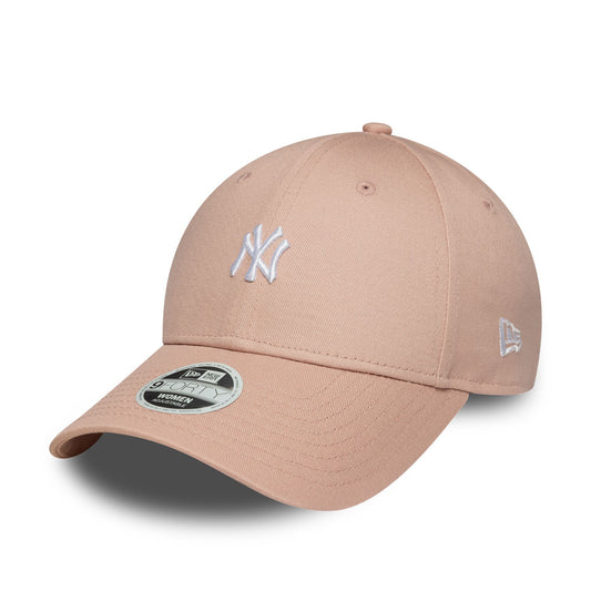 Womans New York Yankees Mini Logo 9Forty Adjustable Pink Cap