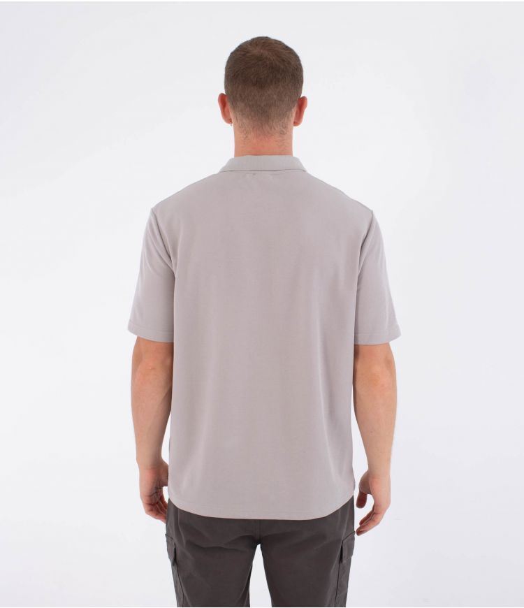 Hurley Mens Short Sleeve Bone Brown Polo Shirt