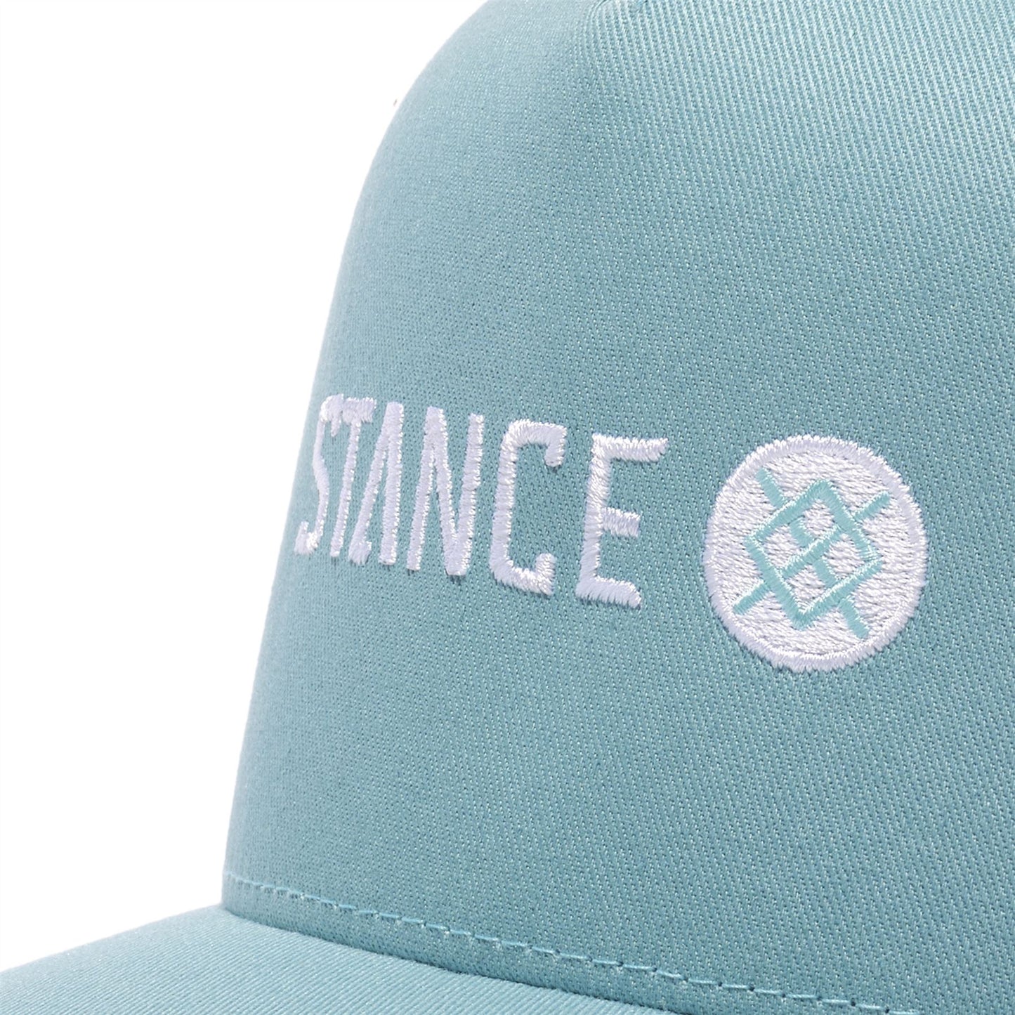 Stance 6 Panel Mens Snapback Curved Peak Cap ~ Icon teal