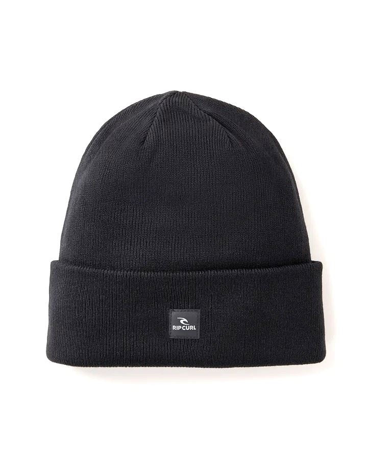 Rip Curl Rib Knit Cuff Primitive Tall Black Beanie