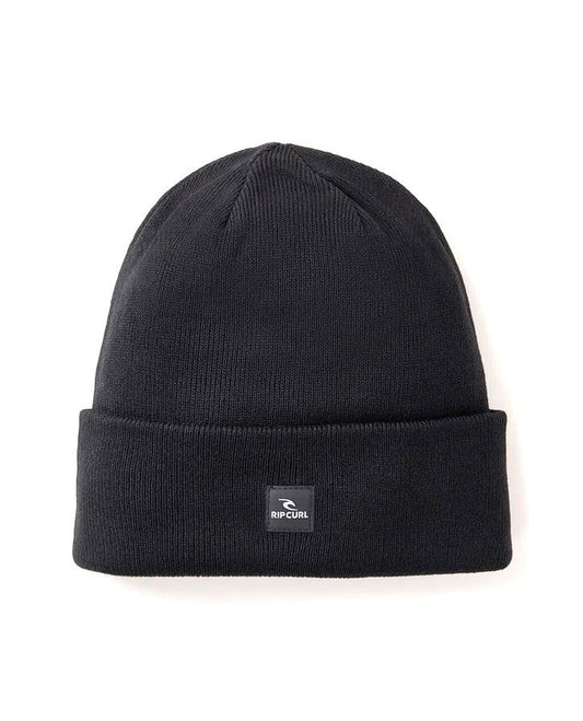 Rip Curl Rib Knit Cuff Primitive Tall Black Beanie