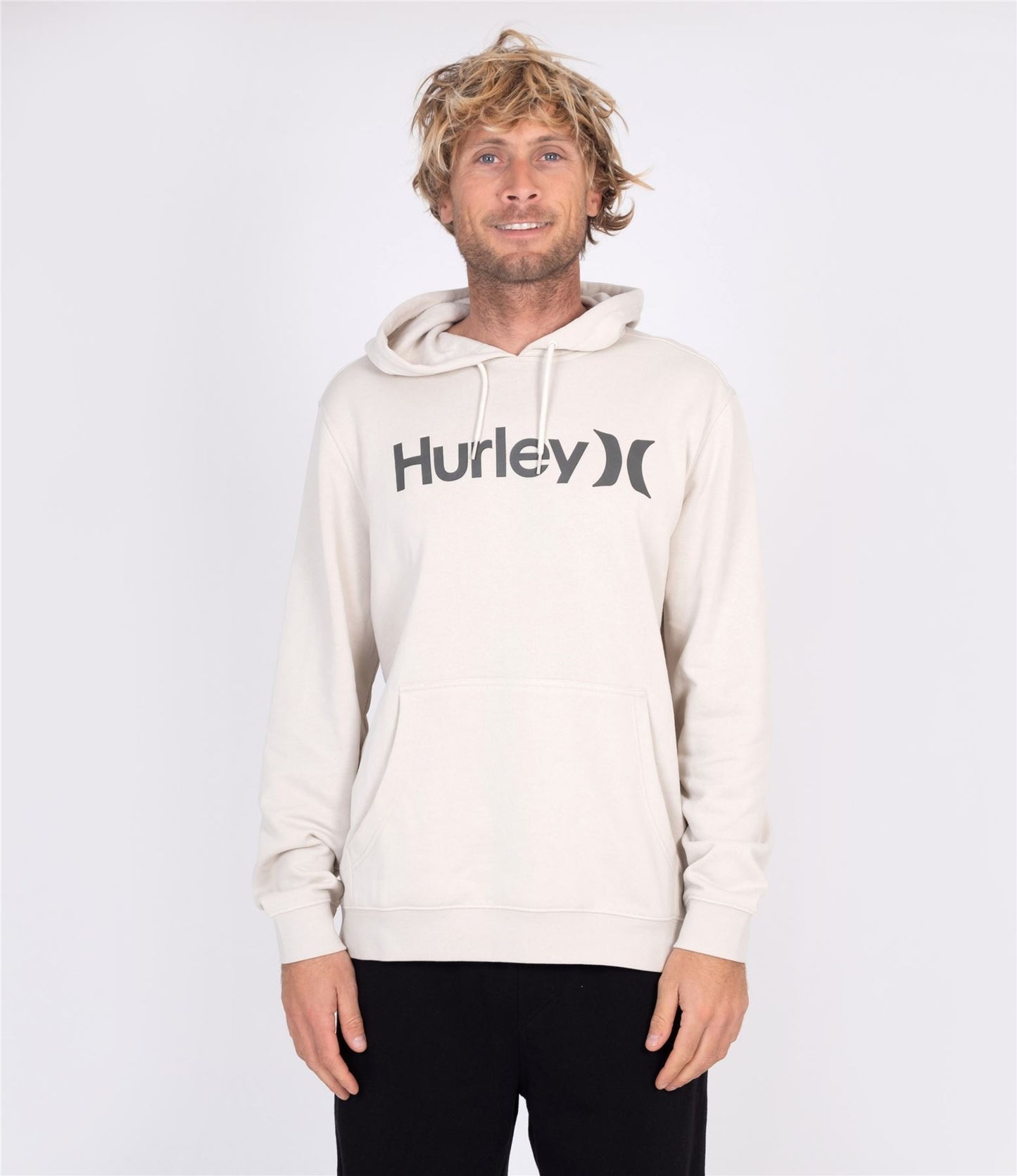Hurley Men's Solid Pullover Hoodie ~ One and Only bone