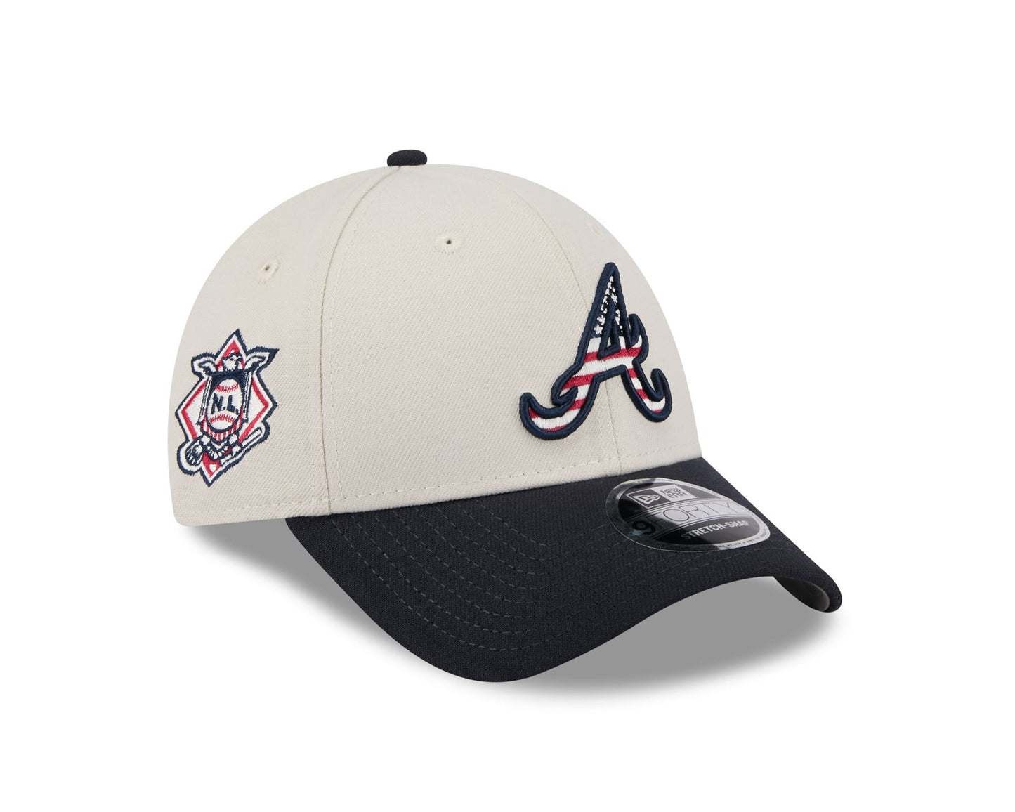 New Era Mens July 4 9Forty Stretch Snapback Cap ~ Atlanta Braves