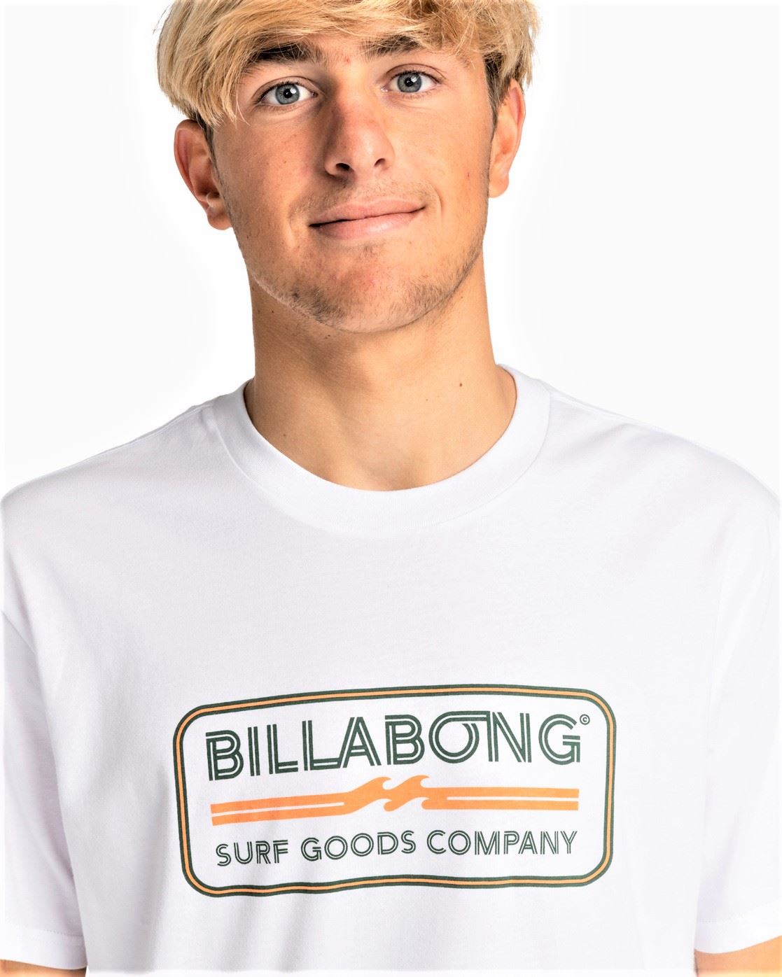 Billabong Mens SS Cotton T-Shirt ~ Trademark white