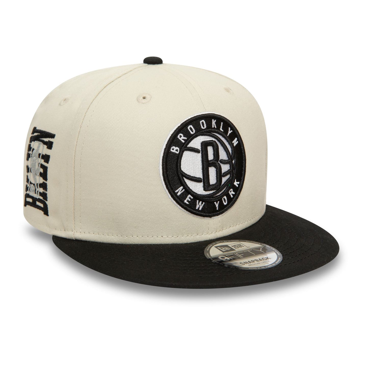 New Era Mens NBA Logo 9Fifty Cap ~ Brooklyn Nets stone brown