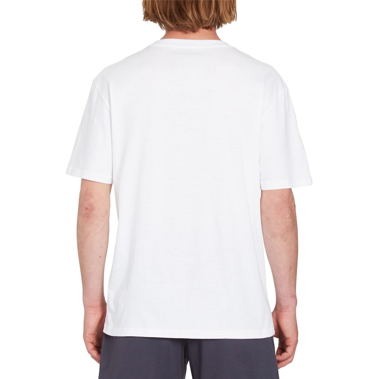 Volcom Mens SS Cotton Crew Neck T-Shirt ~ Stone Blanks white