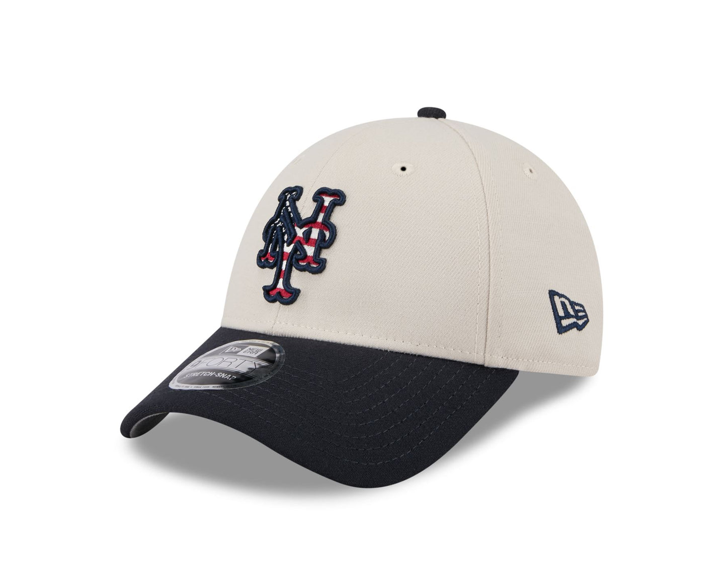 New Era Mens July 4 9Forty Stretch Snapback Cap ~ New York Mets