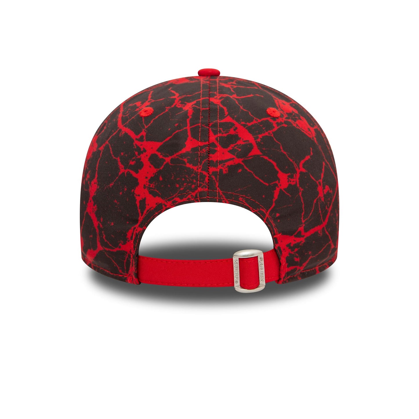 New Era Mens Crackle Print 9Forty Cap ~ Aprilia red