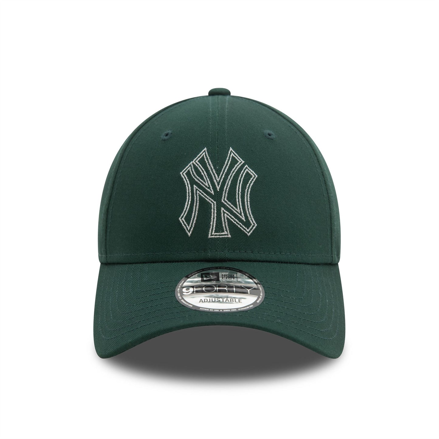 New York Yankees Metallic Outline Dark Green 9FORTY Adjustable Cap