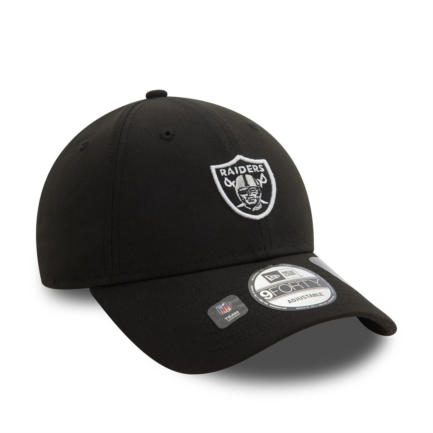 Las Vegas Raiders Repreve® Mini Logo Black 9FORTY Adjustable Cap