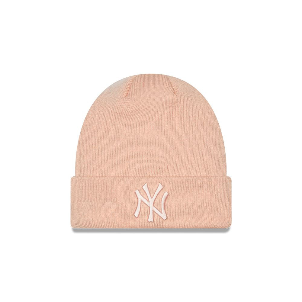 New Era Womens League Essential Beanie ~ New York Yankees pink
