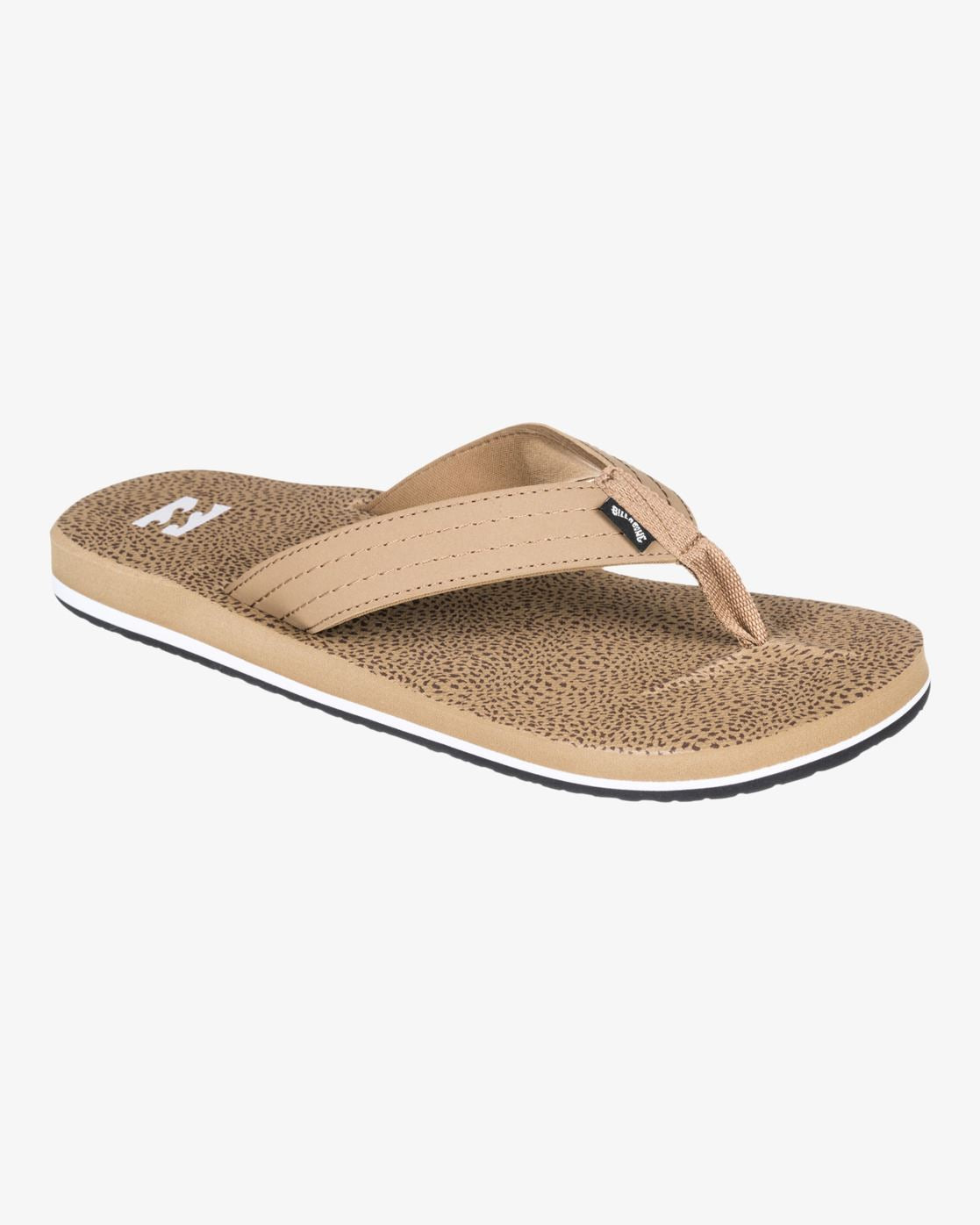Billabong Sandals Mens Open Toe All Day Theme Camel Brown