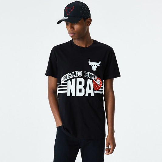 Chicago Bulls tshirt short sleeve mens cotton crew neck Throwback New Era