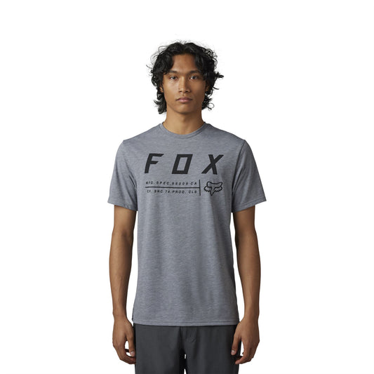 Fox Racing Mens SS Tech T-Shirt ~ Non Stop Heather Graphite