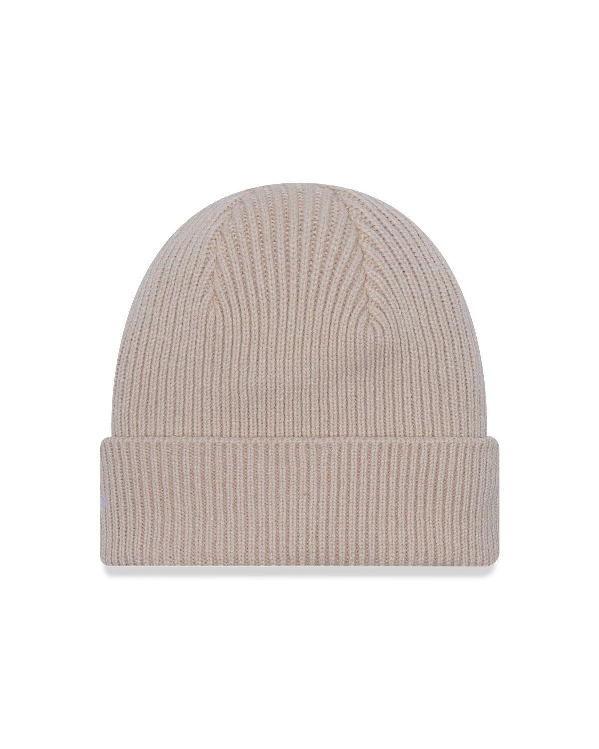 New Era Mens Wool Knitted Cuff Beanie ~ New Era  chalk