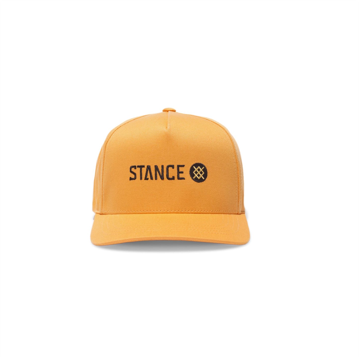 Stance 6 Panel Mens Snapback Curved Peak Cap ~ Icon tangerine