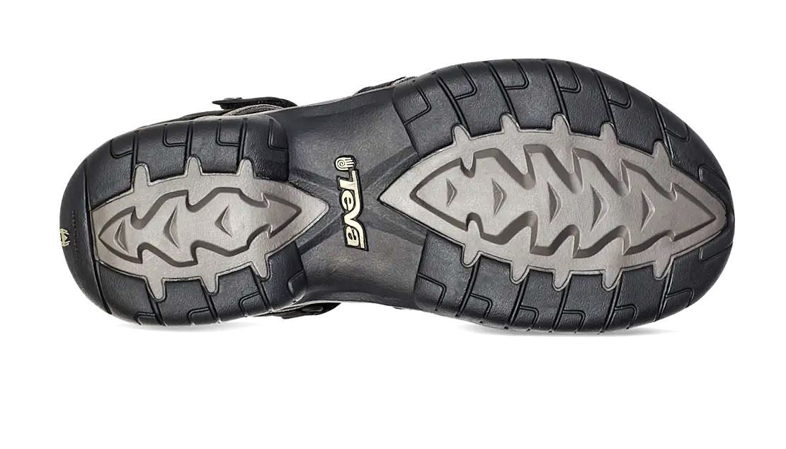Teva Womens Leather Walk And Hike Sandals Tirra Leather black