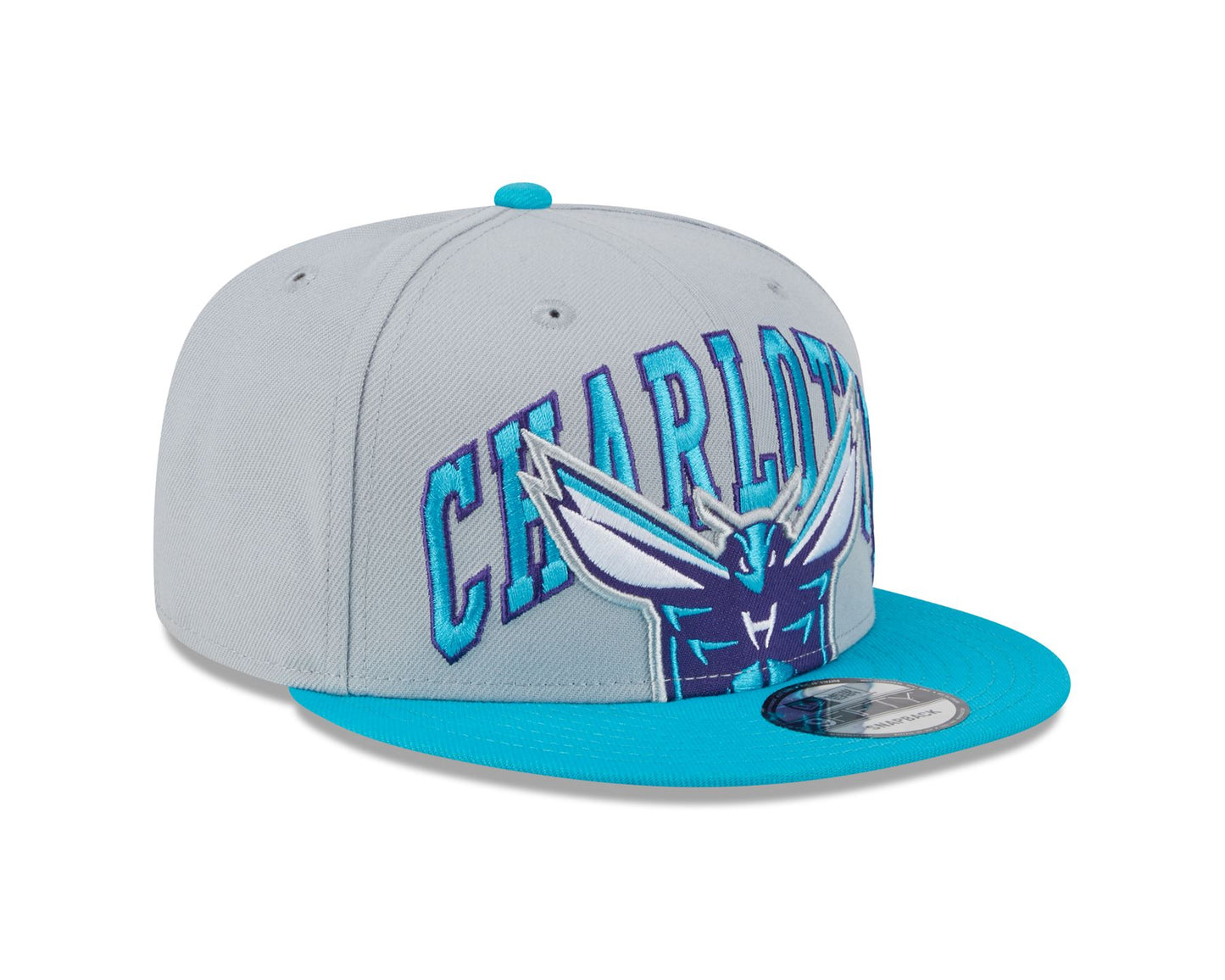 New Era Mens NBA Authentics 9Fifty Cap ~ Charlotte Hornets Tip-Off grey