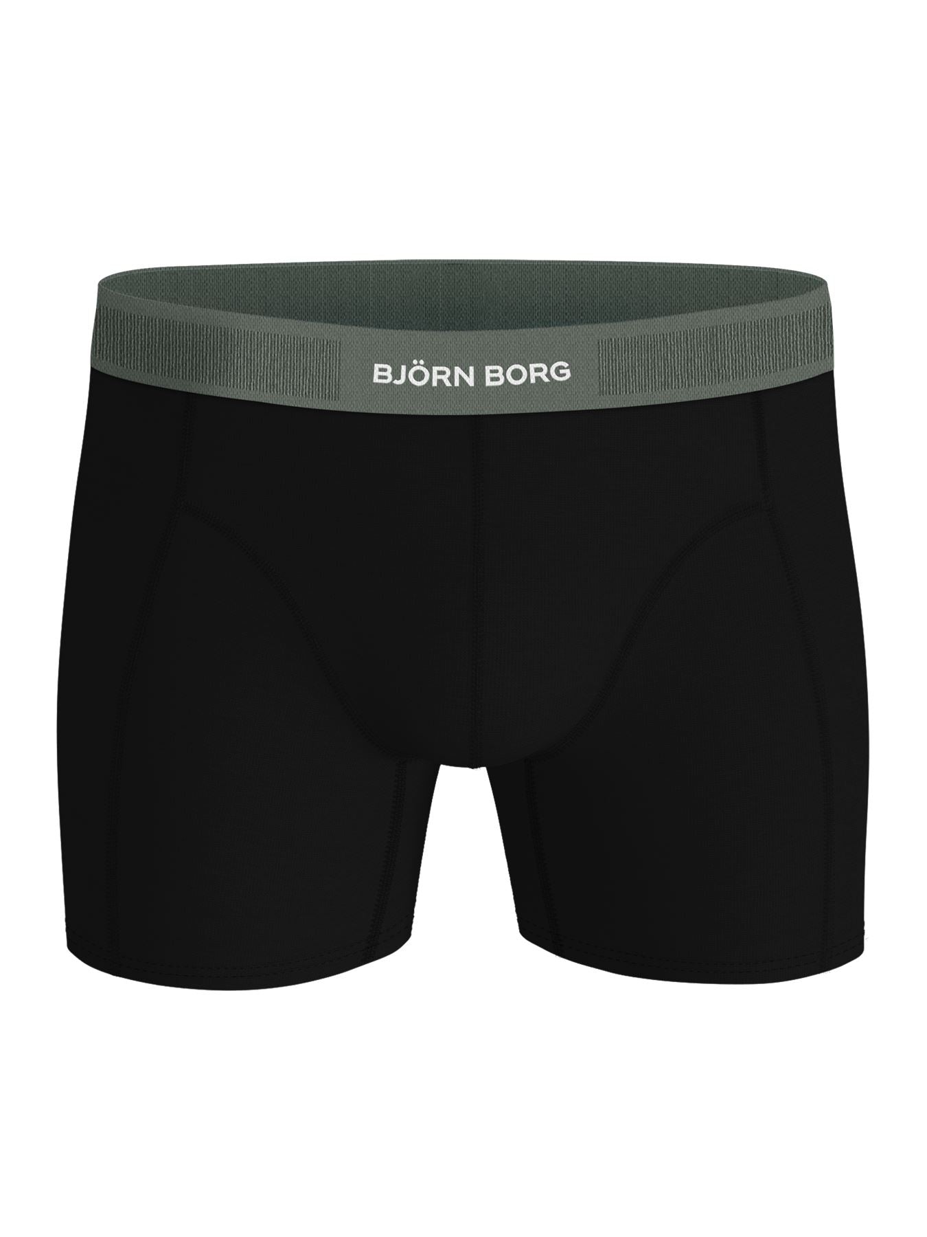 Björn Borg  3 Pack Organic Cotton Stretch Black Boxer Shorts