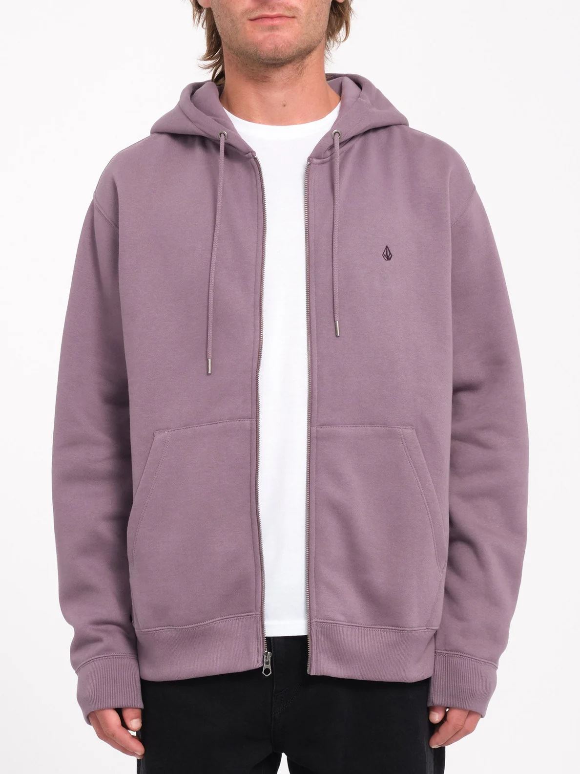 Volcom Single Stone Zip Hoodie Vintage Violet