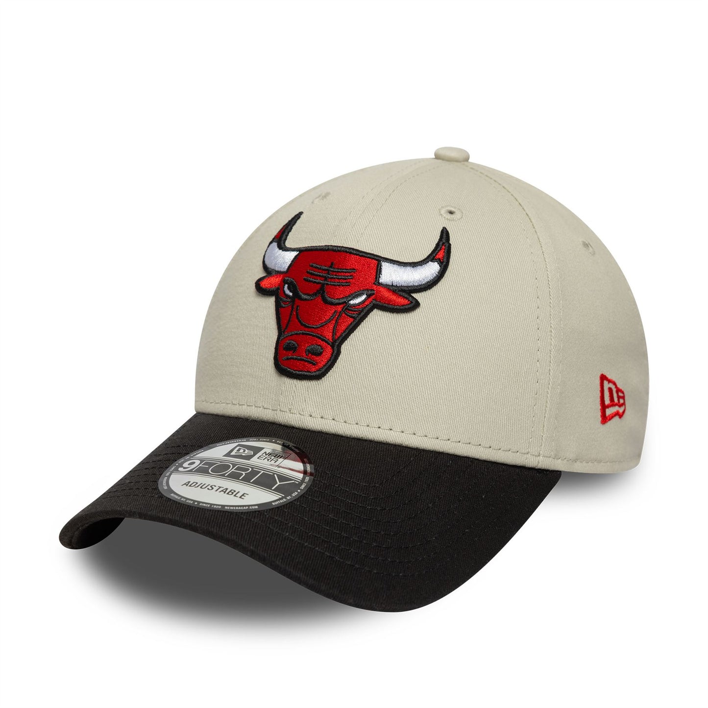 Chicago Bulls NBA Contrast Patch Cream 9FORTY Strapback Cap