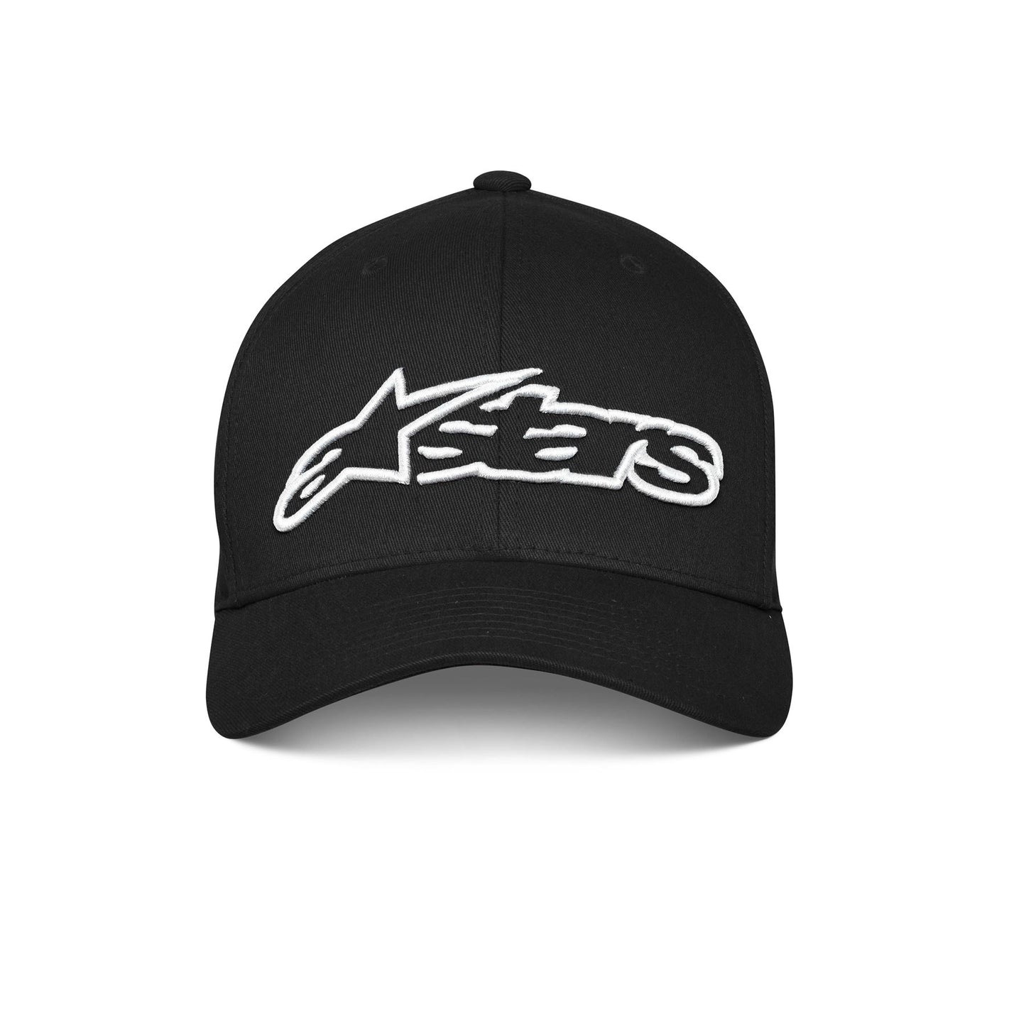 Alpinestars Mens Semi Curve Flexfit Cap ~ Blaze black white