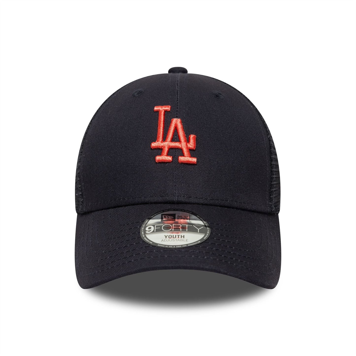 LA Dodgers Youth MLB Homefield Navy 9FORTY Trucker Adjustable Cap