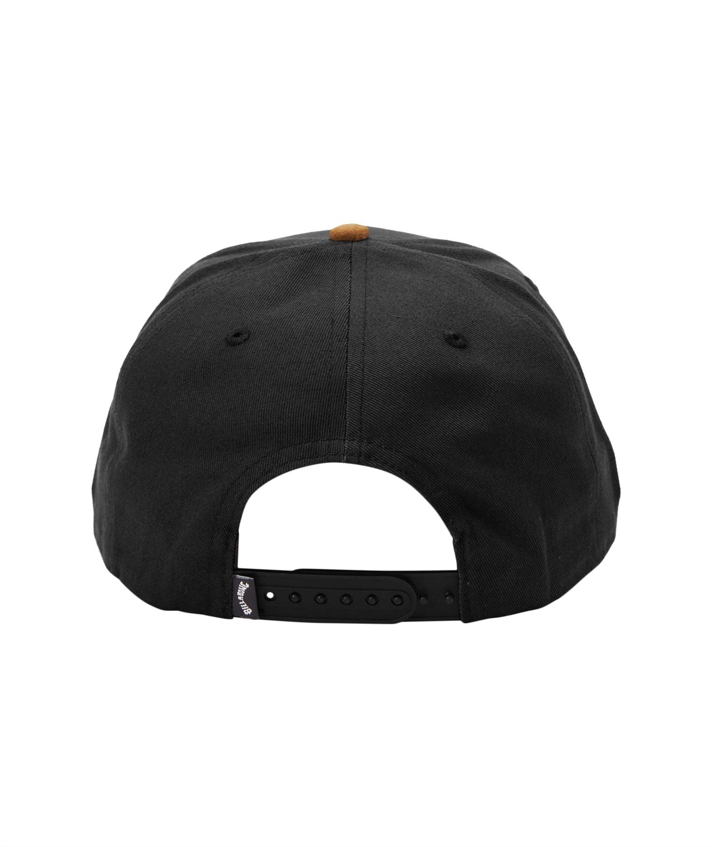 Billabong 6 Panel Mens Snapback Curved Peak Cap ~ Stacked black tan