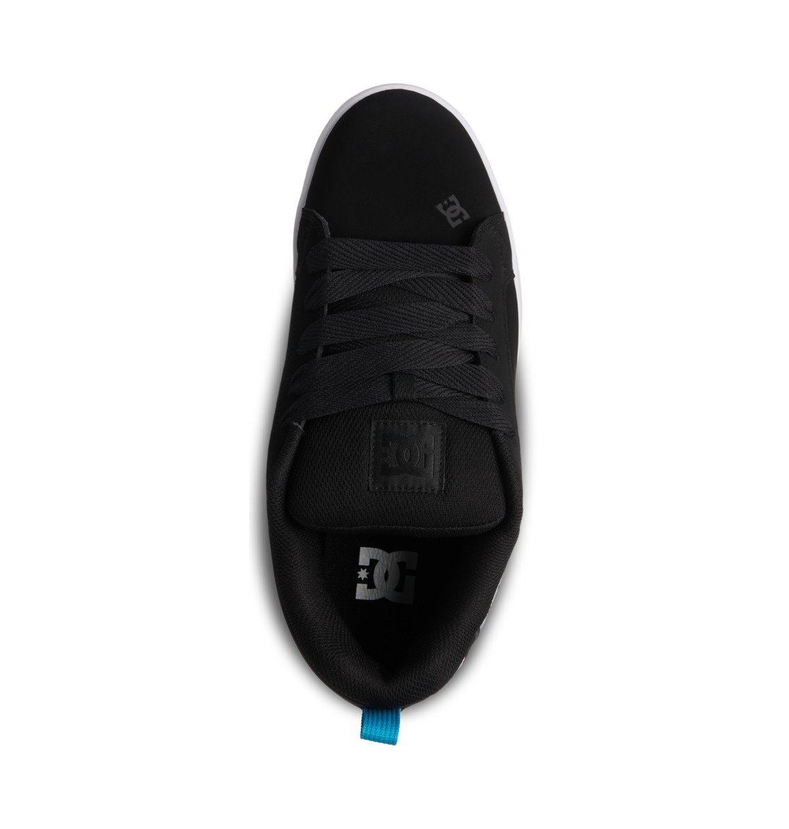 DC Shoes Trainers Leather Court Graffik Shoes Men Black Blue