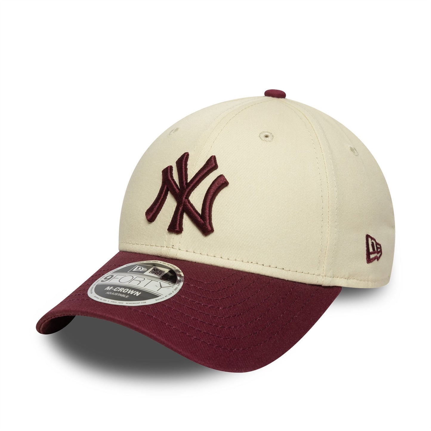 New York Yankees Colour Block Cream 9FORTY M-Crown Adjustable Cap