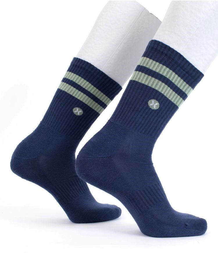 Hurley Low Tide Quarter Stripe Socks Black Green