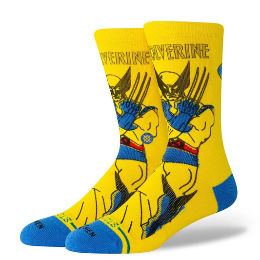 Wolverine Yellow Mens Crew Socks Stance