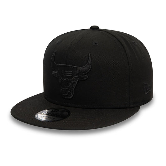 New Era Mens Monochrome 9Fifty Cap ~ Chicago Bulls black