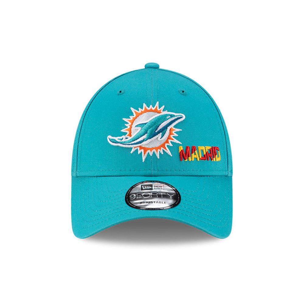 Miami Dolphins NFL Madrid Games 9FORTY Adjustable Cap Turquoise