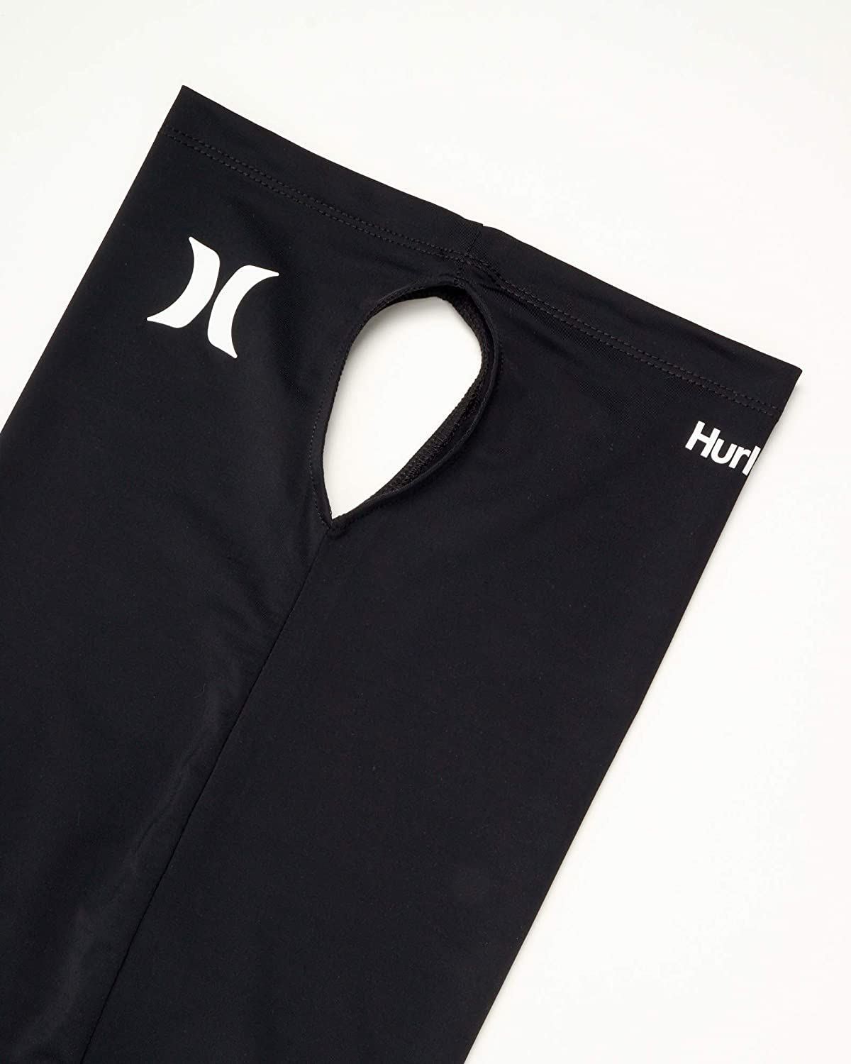 Hurley Multipurpose Lightweight Neck Gaiter Face Mask with Moisture Wicking Technology ~ black