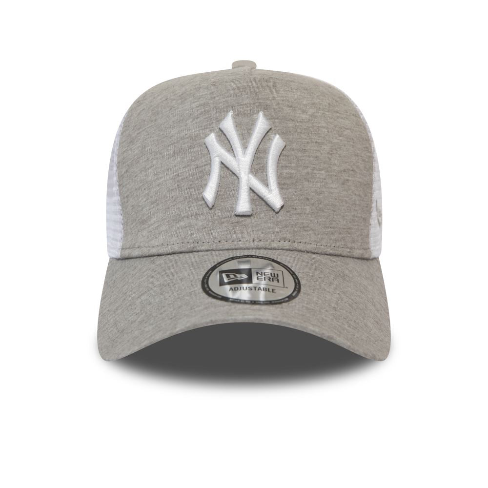 New Era Men's Snapback Jersey Trucker Cap ~ New York Yankees grey/white