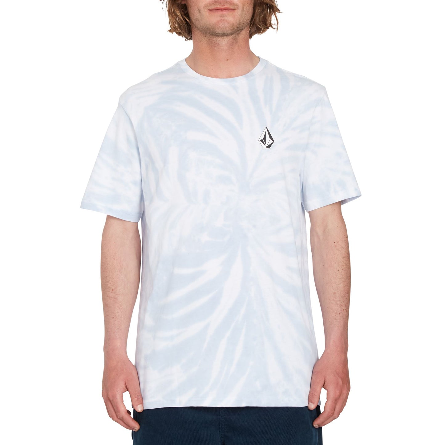 Volcom Cotton SS T-Shirt ~ Iconic Stone Dye blue