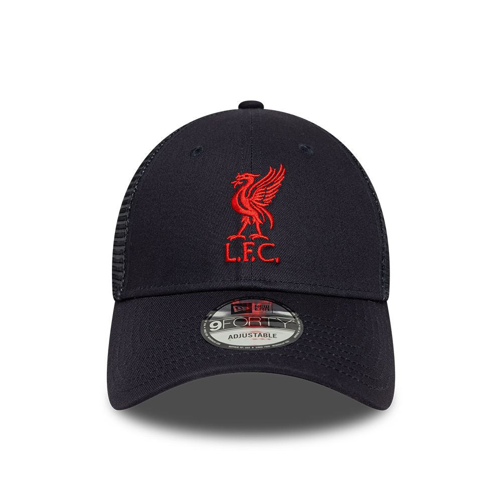Liverpool FC Navy Blue 9Forty Trucker Adjustable Cap