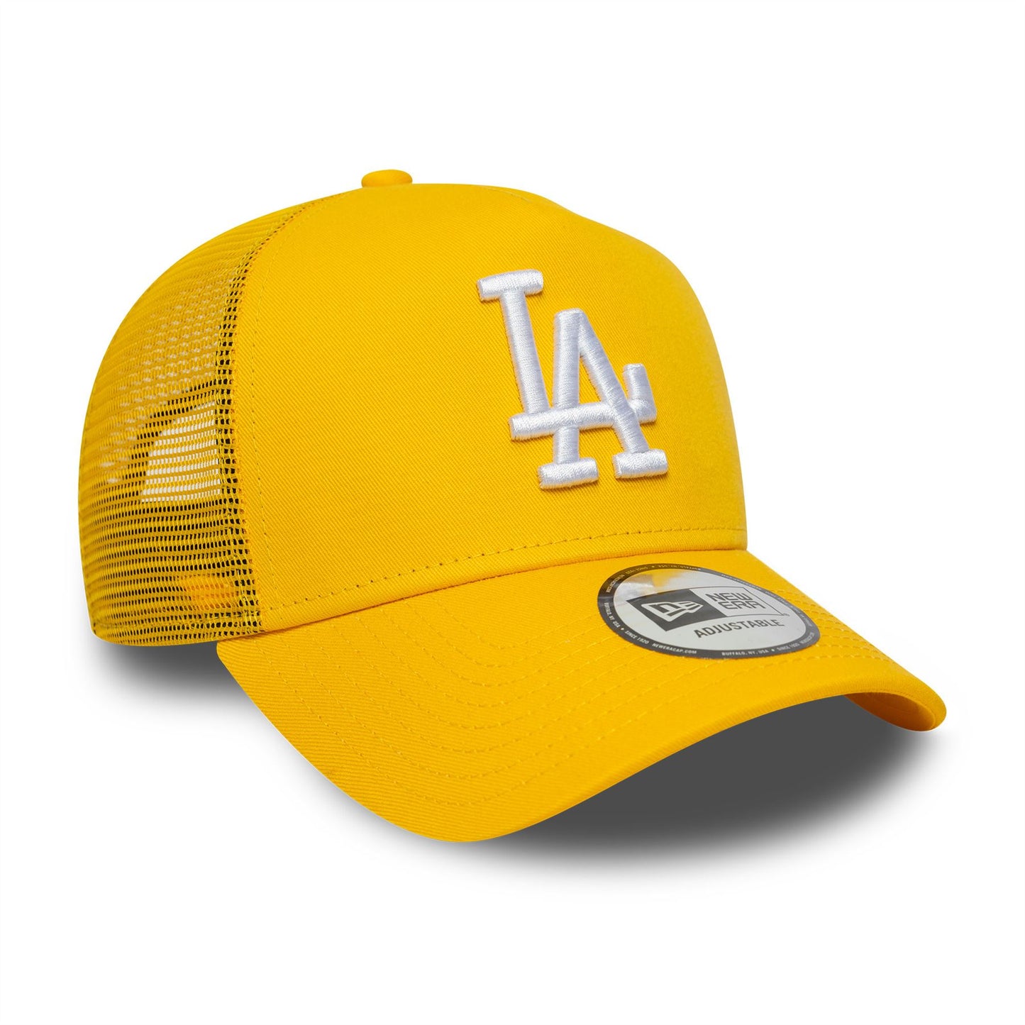 LA Dodgers MLB League Essential Yellow 9FORTY A-Frame Trucker Snapback Cap