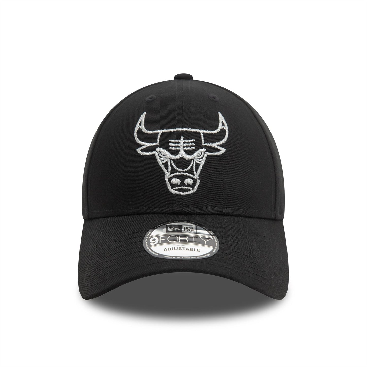 Chicago Bulls Metallic Outline Black 9FORTY Adjustable Cap