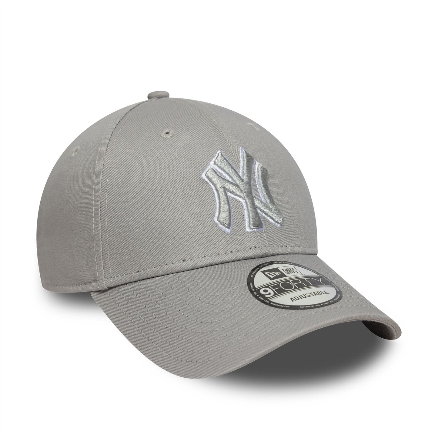 New York Yankees Outline 9Forty Adjustable Grey Cap