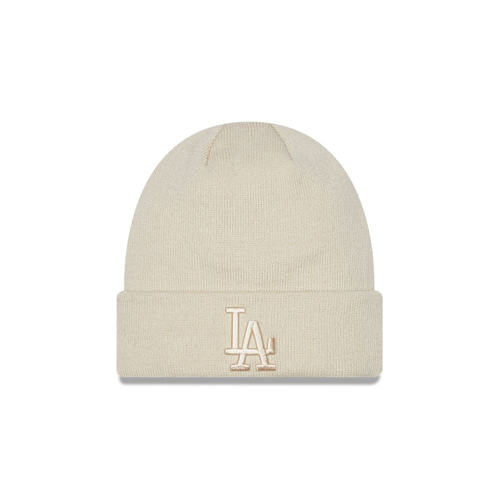 New Era Womens League Essential Beanie ~ LA Dodgers stone