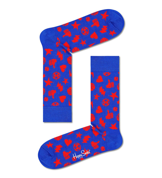 Happy Socks - Crew Socks (Size 41-46) ~ Play It 6300