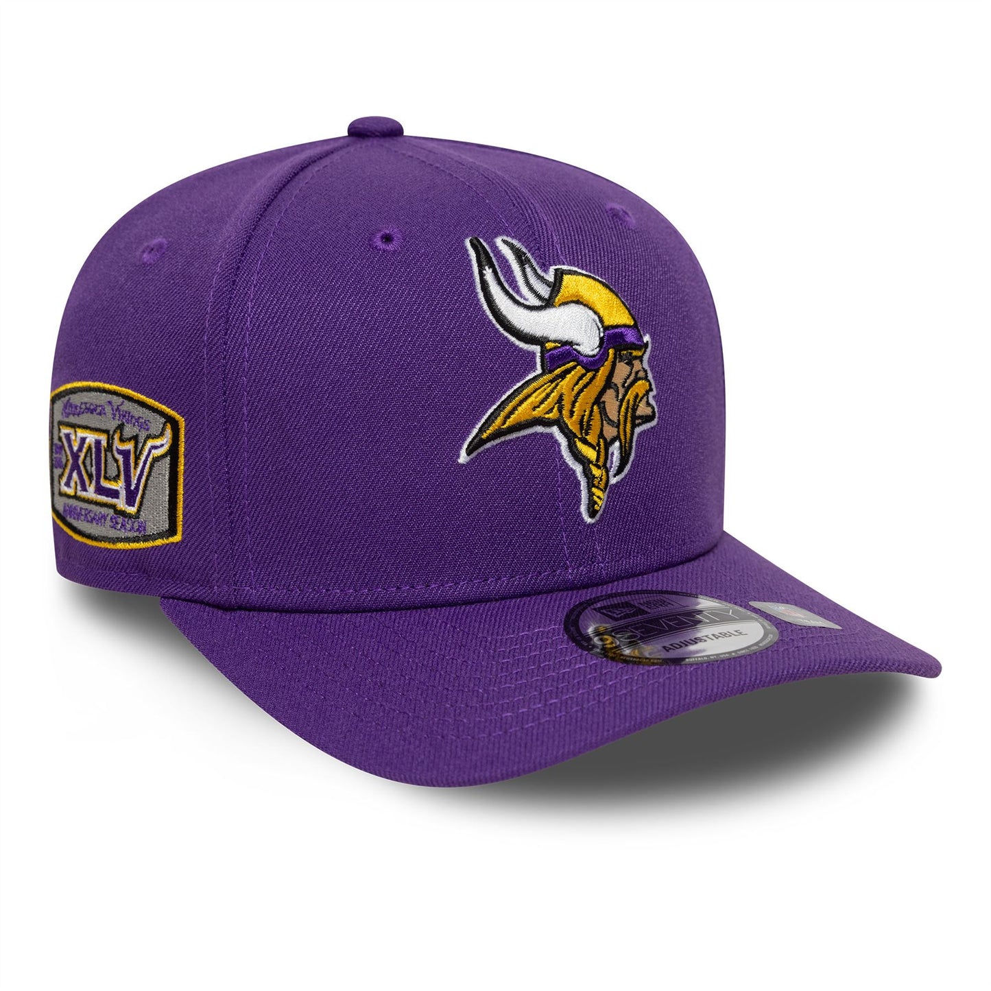 Minnesota Vikings Patch Purple 9SEVENTY Stretch-Snap Adjustable Cap