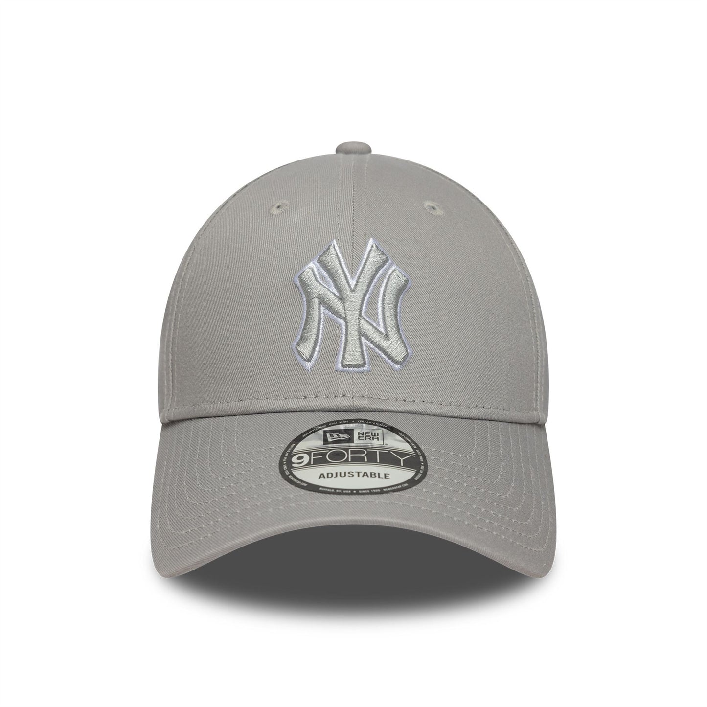 New York Yankees Outline 9Forty Adjustable Grey Cap