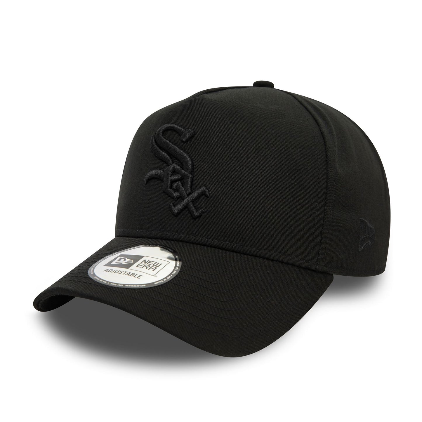 New Era Mens Monochrome E-Frame Cap ~ Chicago White Sox black