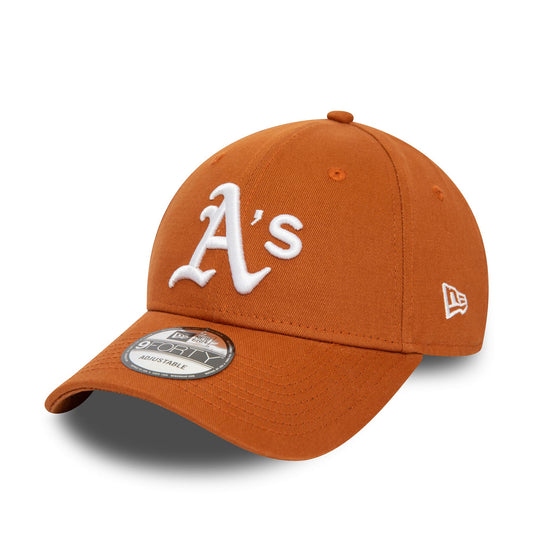 New Era Mens Side Patch Adjustable 9Forty Cap ~ Oakland Athletics brown
