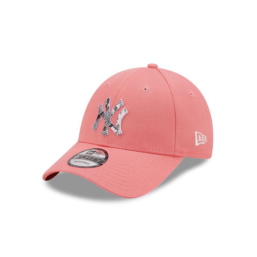 New Era Men's Adjustable Infill 9Forty Cap ~ New York Yankees pink