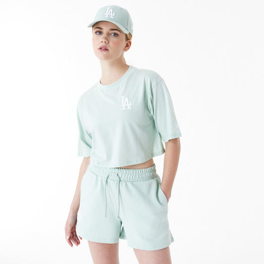 LA Dodgers Crop Tshirt Womens New Era Lifestyle Tshirt Mint